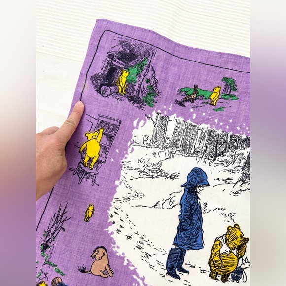 Jonelle Pooh Bear Irish Linen Tea Towel Vintage - Picture 8 of 9